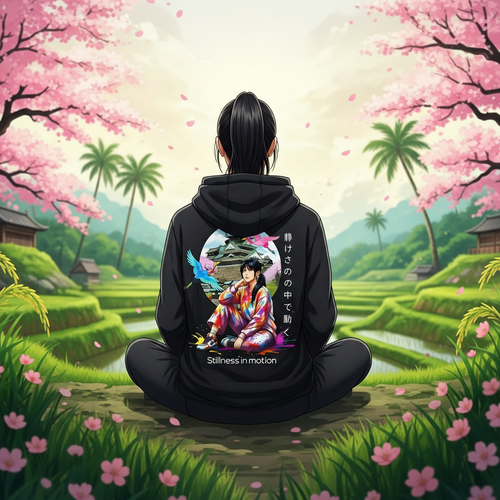 Between Dreams and Reality — Sudadera Oriental | Stillness in Motion