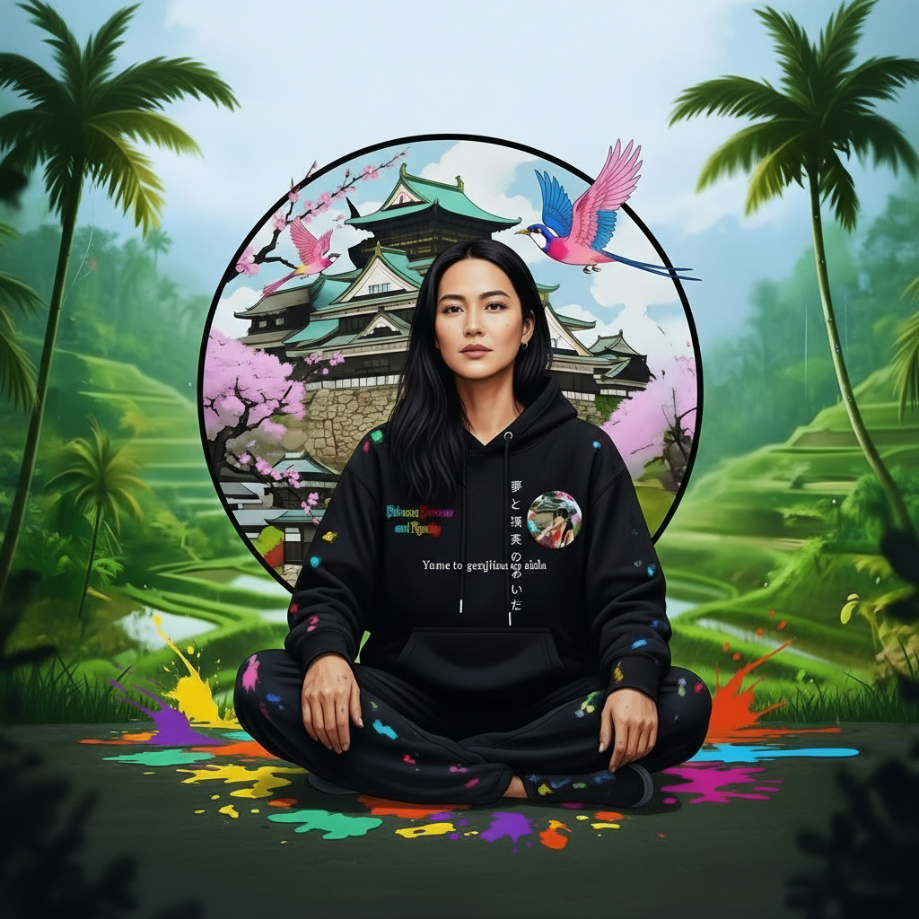 Between Dreams and Reality — Sudadera Oriental | Stillness in Motion