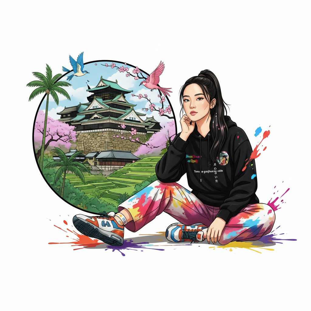 Between Dreams and Reality — Sudadera Oriental | Stillness in Motion